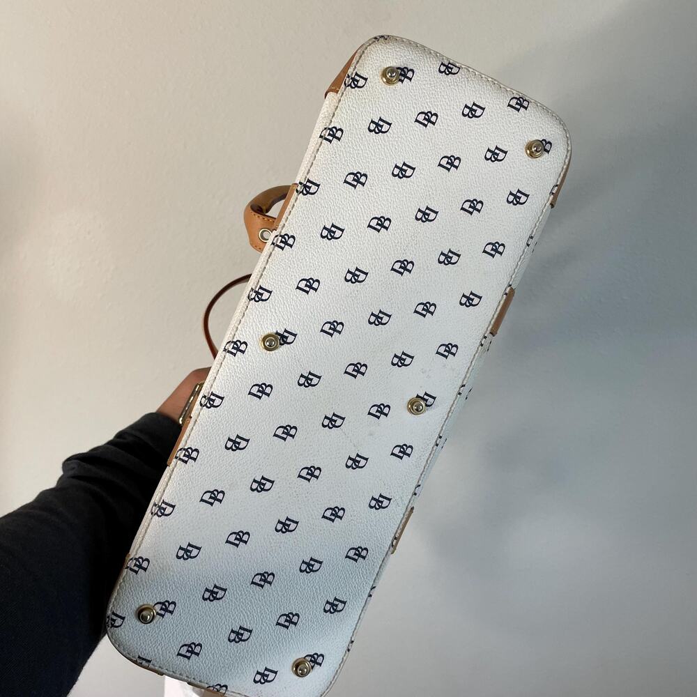 Y2k Dooney And Bourke Db Monogram White Leather H… - image 7